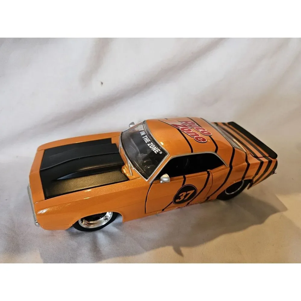 Jada Big Time Muscle Auto‎ Zone Orange 1969 Chevy Camaro 1:24 Diecast Coin Bank